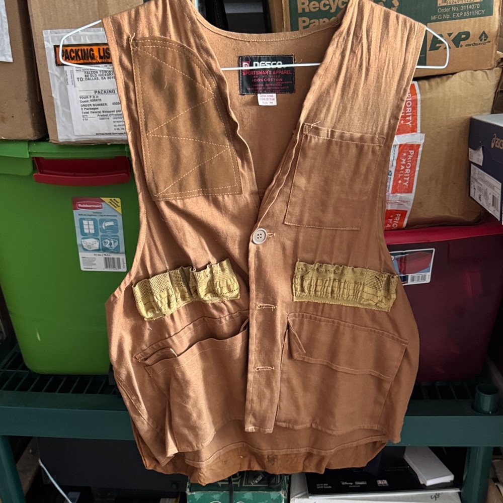 Brown Utility Vest‎
